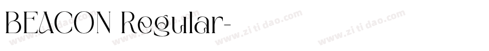 BEACON Regular字体转换